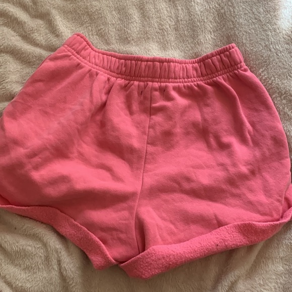 hot pink playboy sweat shorts - Picture 2 of 3